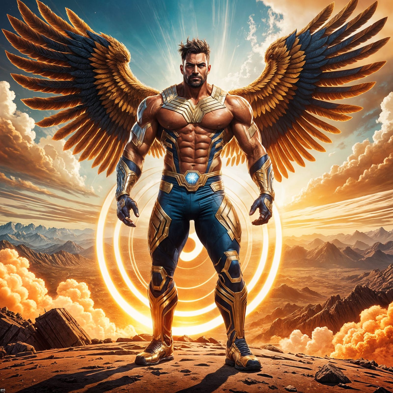 Horus Falconer  by @Mad Piece Maker