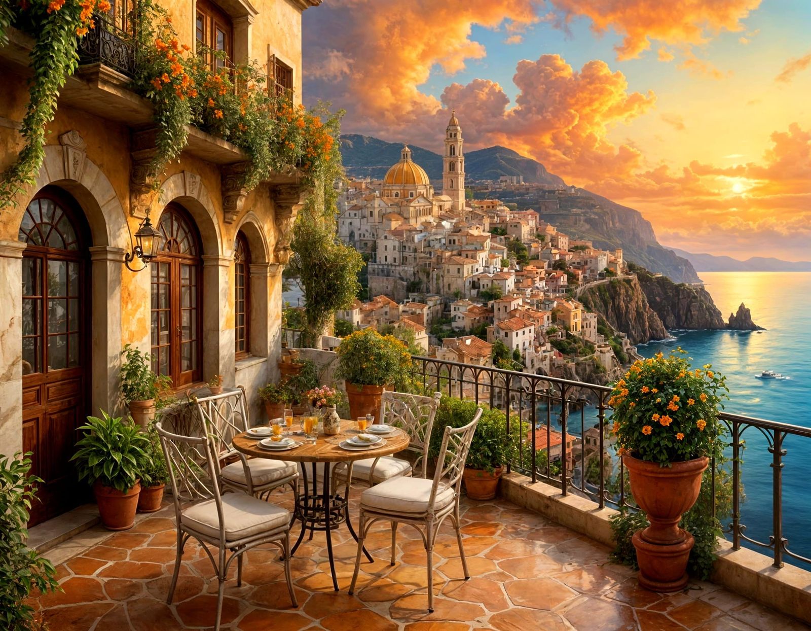 Enchanting Sicilian terrace  by @JackKerouac