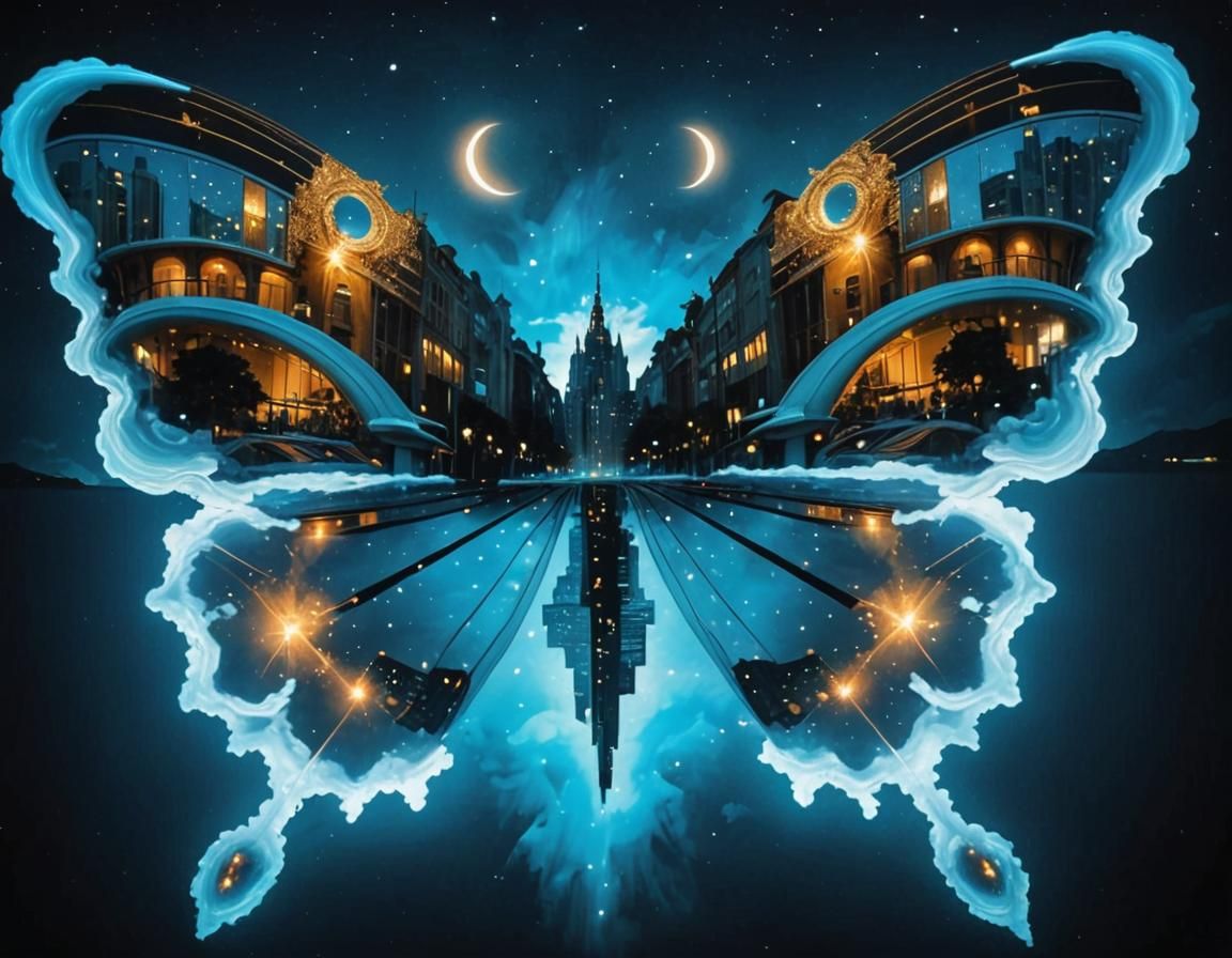 Butterfly cityscape   by @Inna 