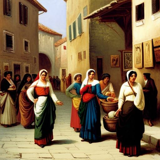 women in the old market