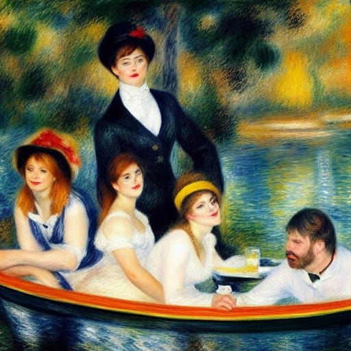 Renoir boating party