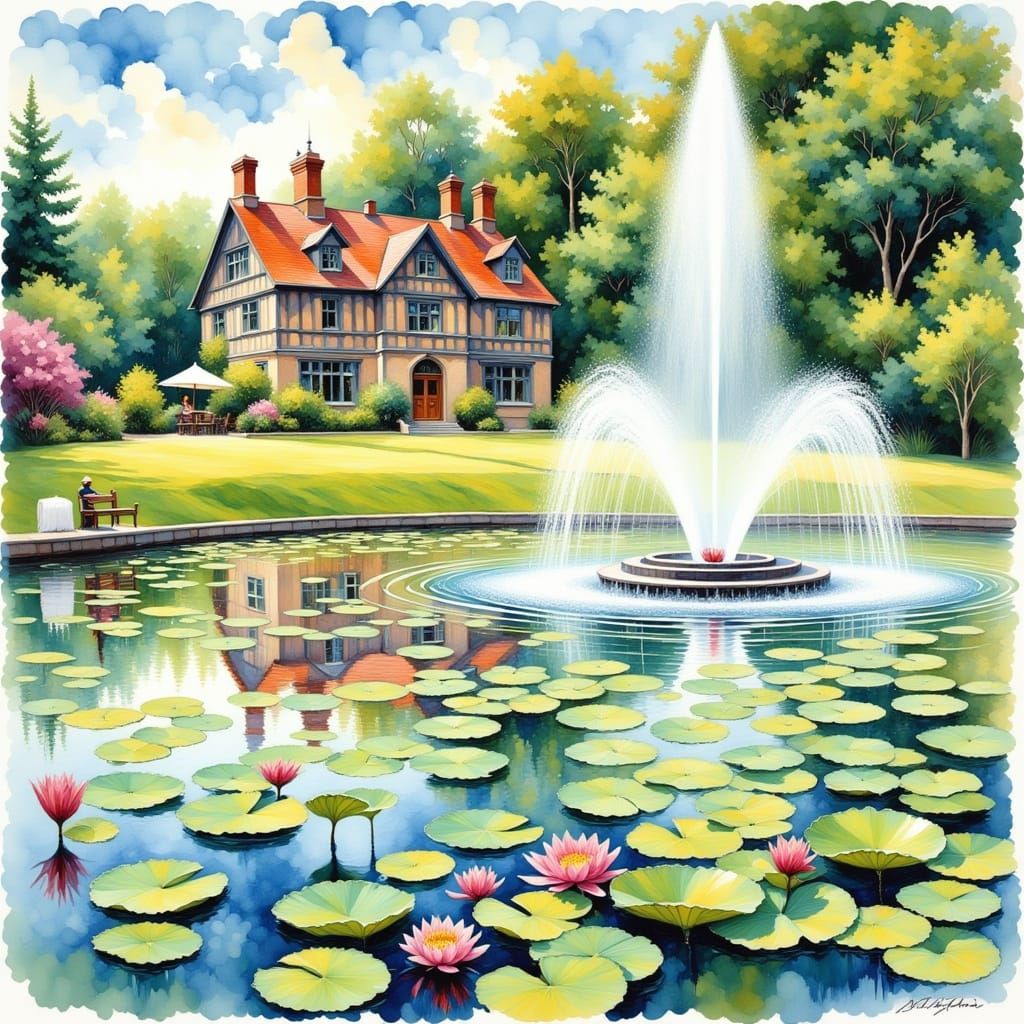 The Fountain at the Summer Estate