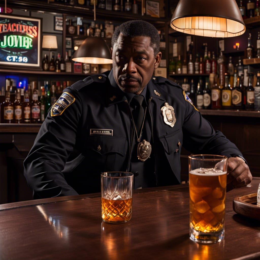 After Having Solved The Murder, The Precinct Captain Orders A Round For His Detectives AI