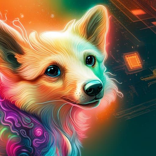 Cyber Corgi - AI Generated Artwork - NightCafe Creator