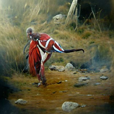 Ancient Maasai Tanzania fighter