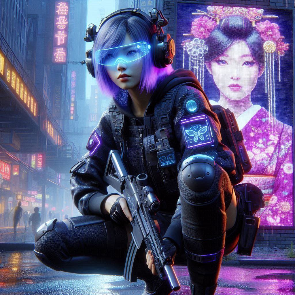 Cyberpunk assassin