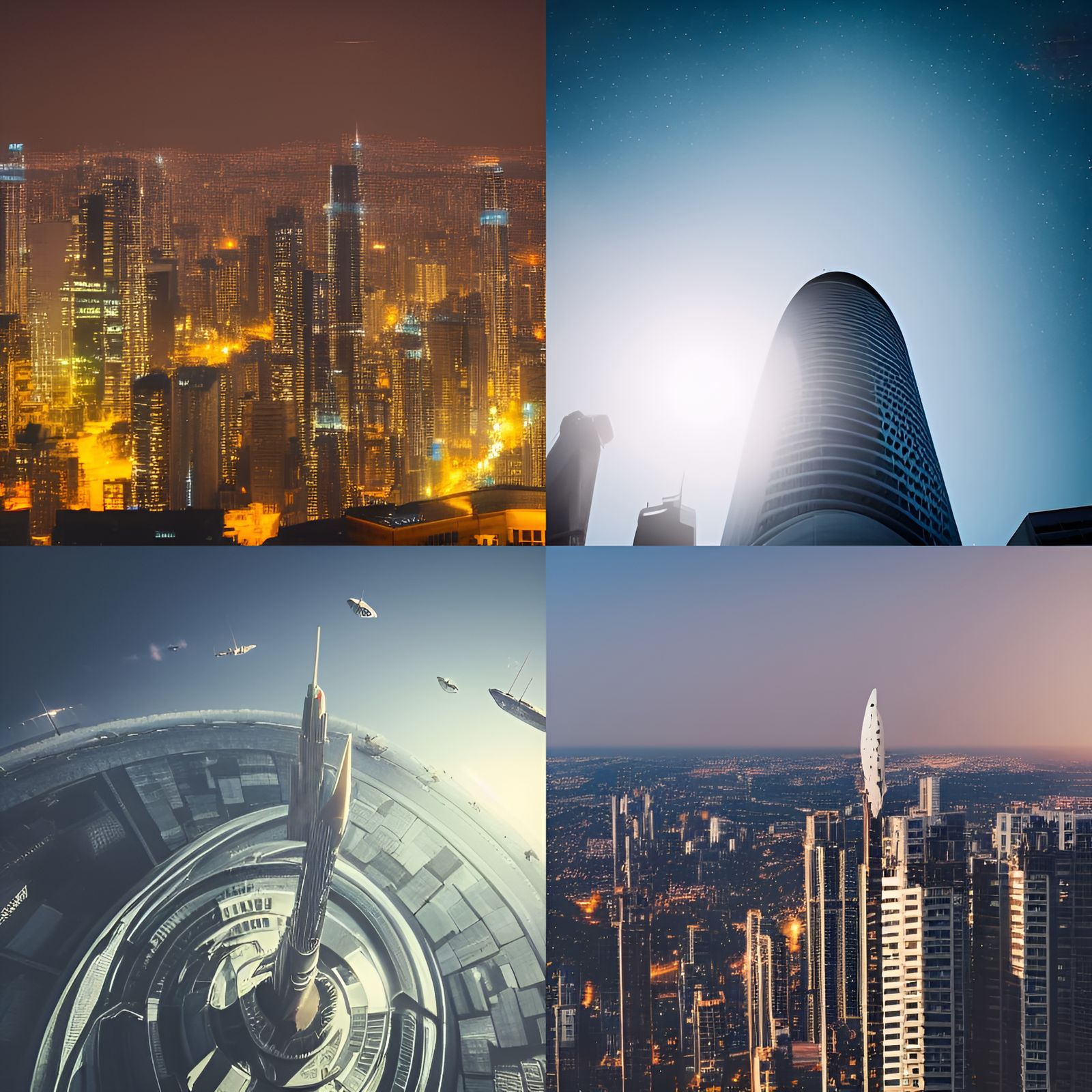 futuristic cities