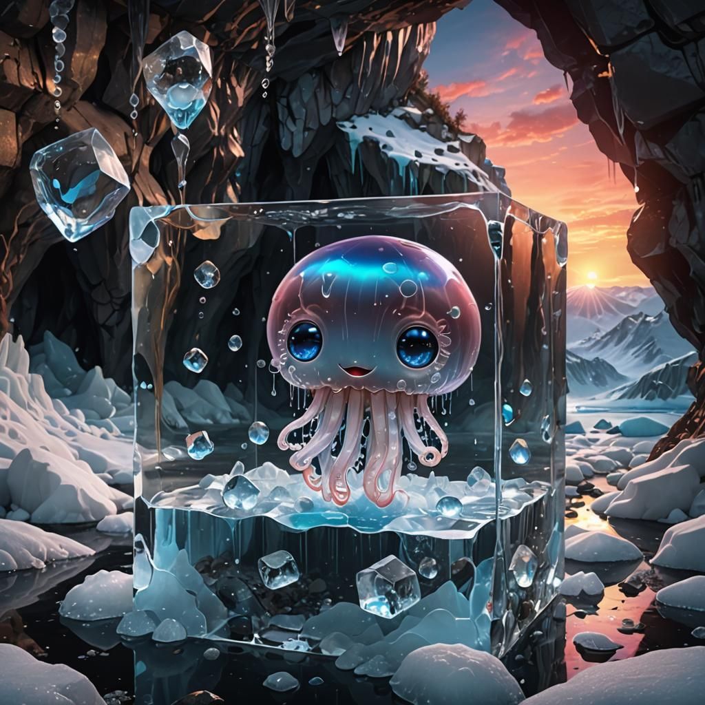icy jellyfish  by @ZombieCat