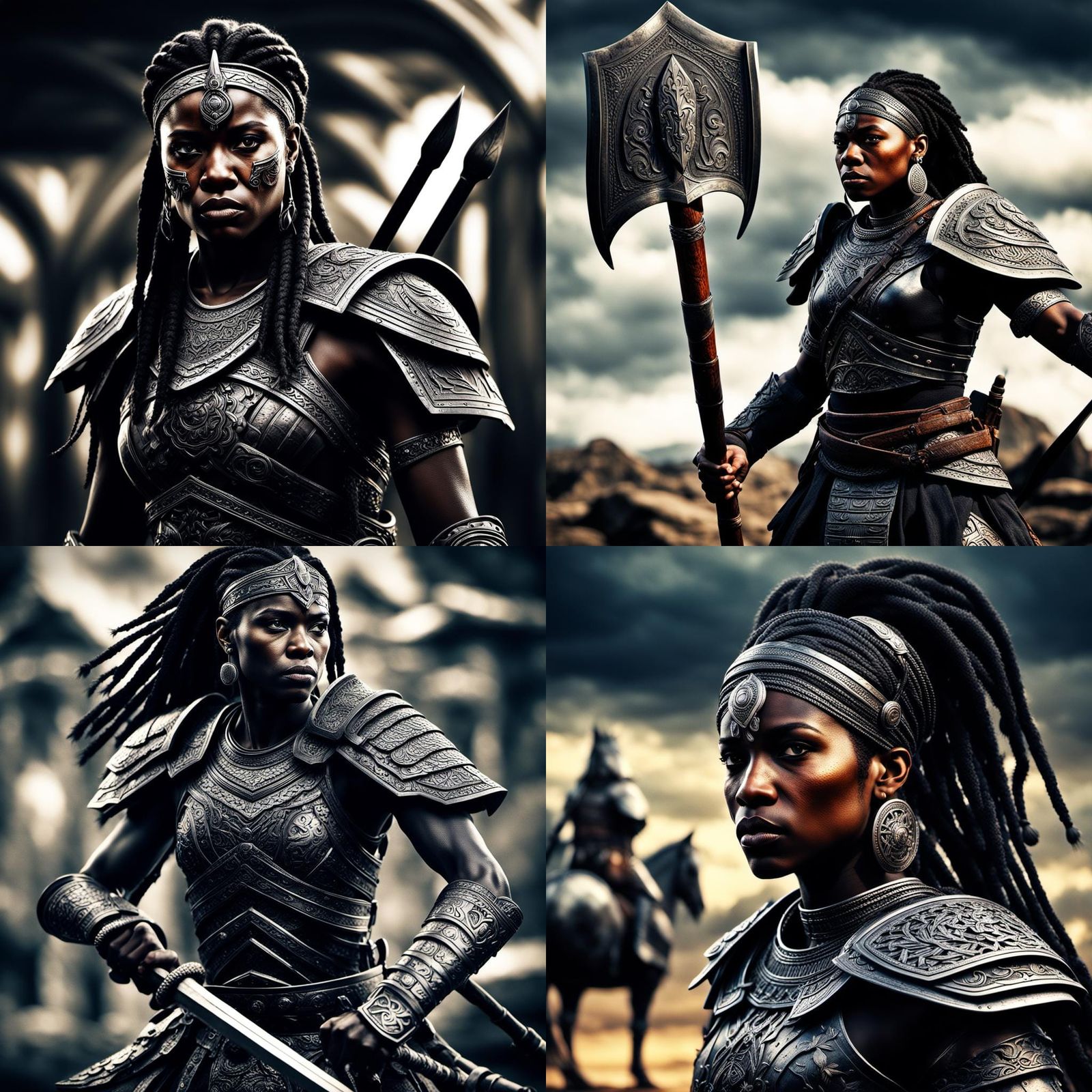 Black female warrior