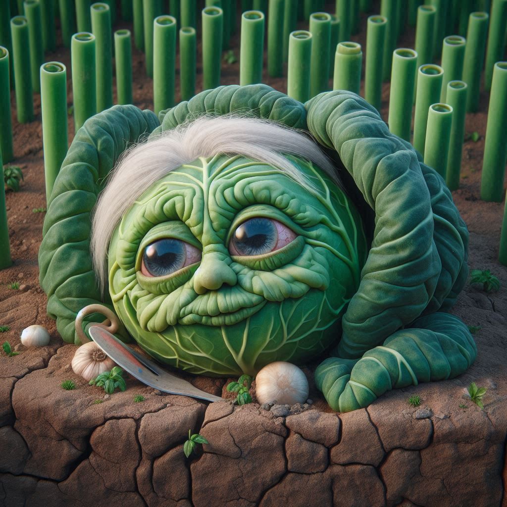 Cabbage in Vines of Life