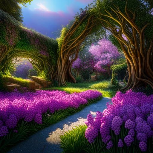 Purple flower garden pt4
