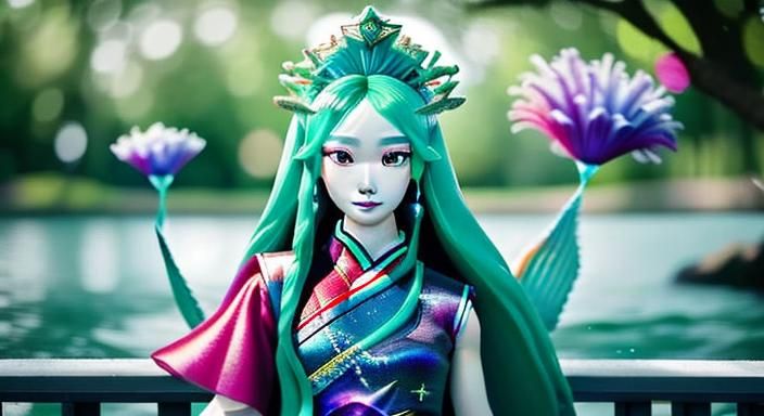 <lora:Test Model 11:1.0> Mermaid Goddess ,

[

Biopunk cybor...