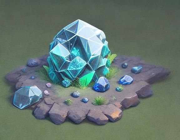  <lora:CrystalClusterV8:1.0>  a crystal cluster alien landscape