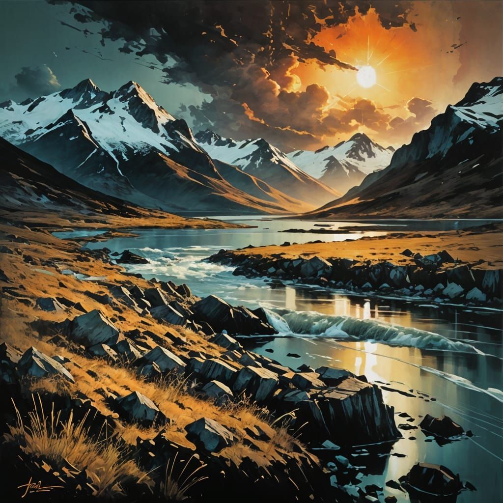 Sunset over Tierra del Fuego  by @Vic Williams