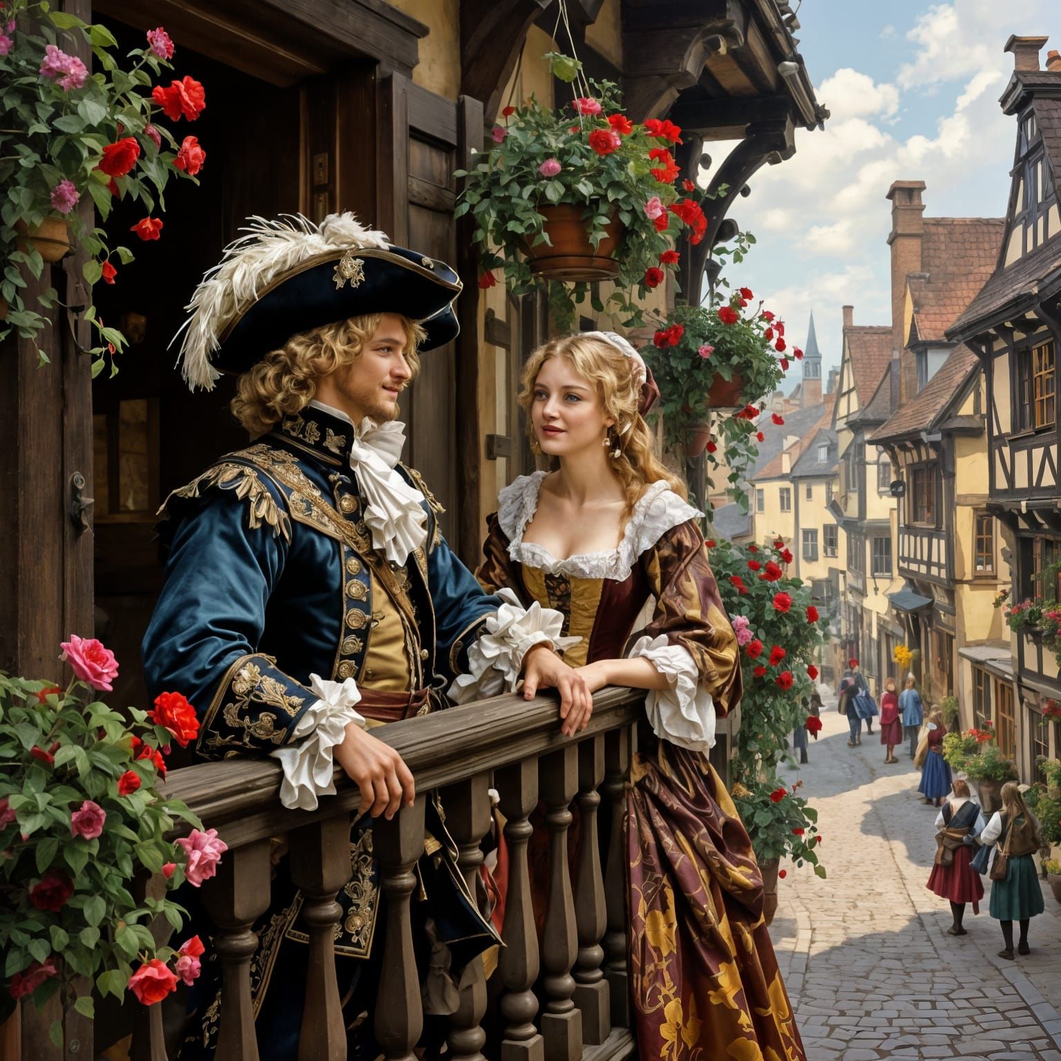 Young Aramis with an admirer 