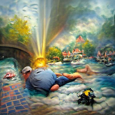 boats watch the drowning man