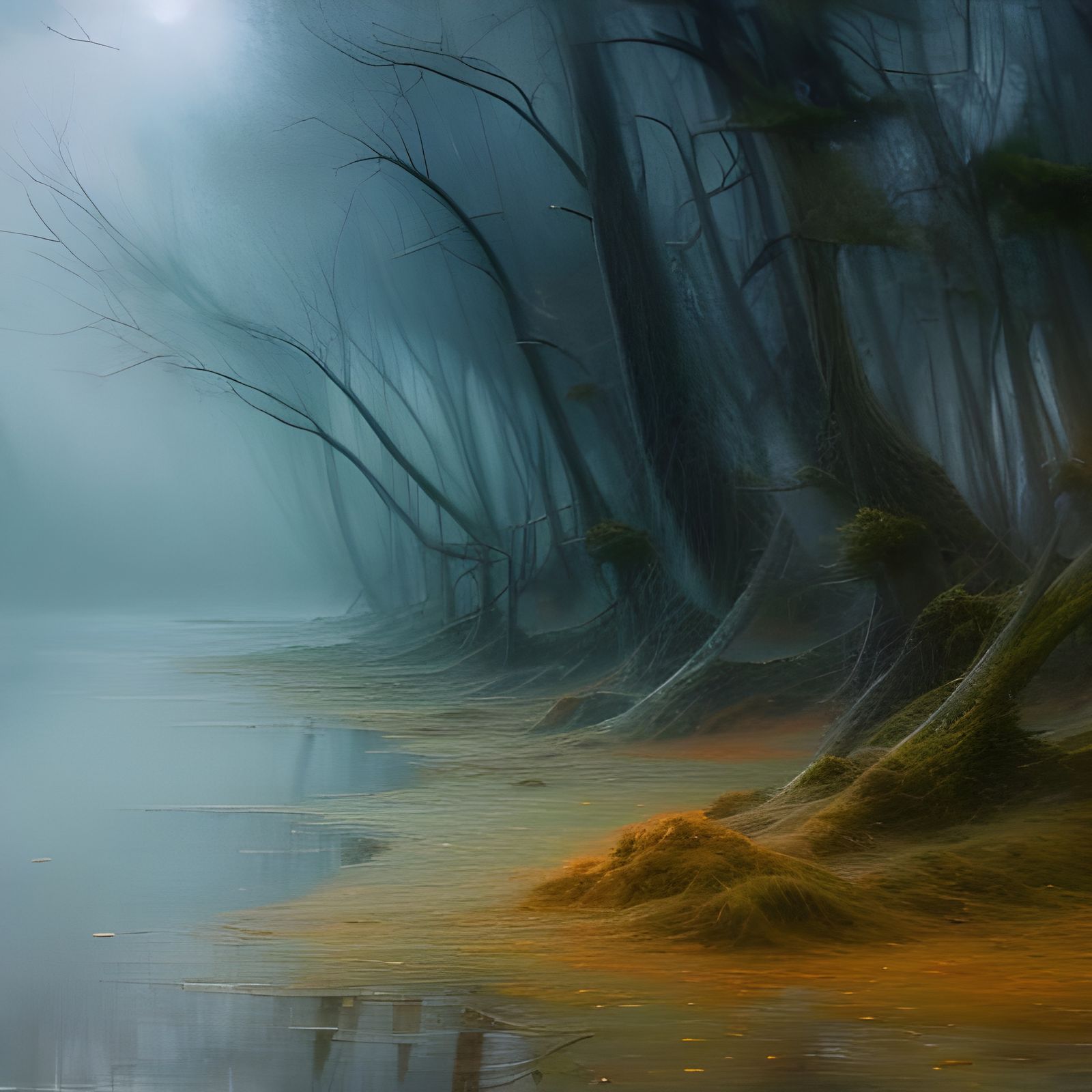 foggy swamp AI Generated Artwork NightCafe Creator