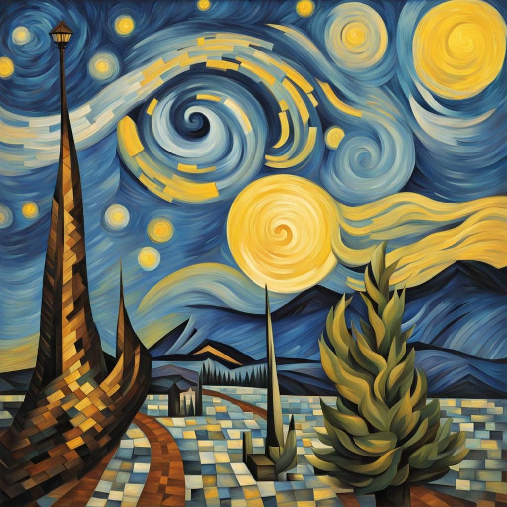 "Van Gogh's Starry Night, Picasso's Cubist Influence, and Da...