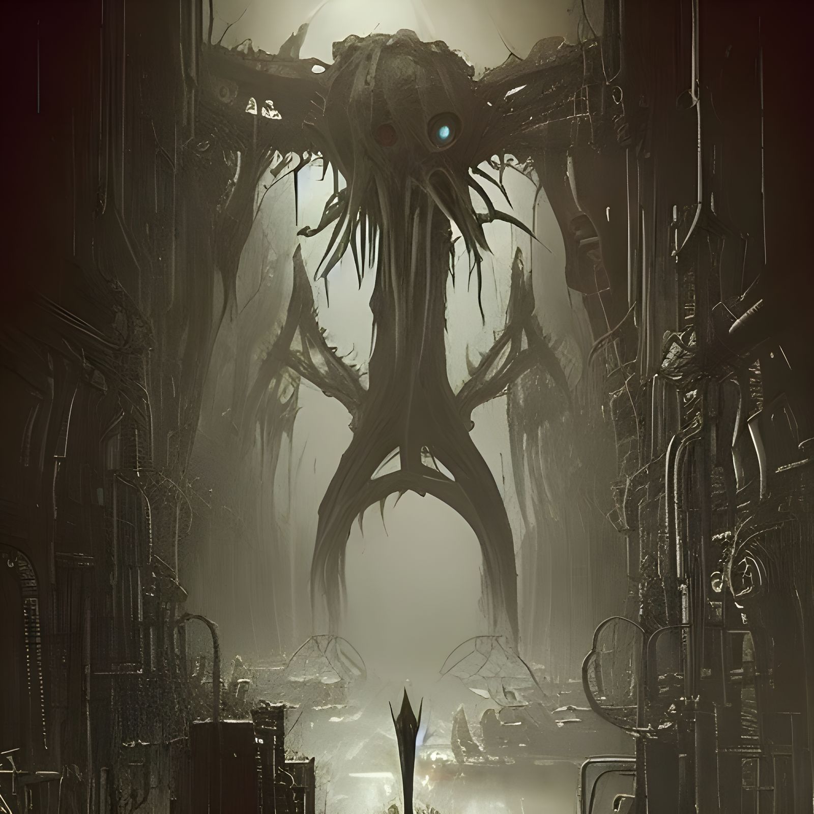 A catwalk of lovecraftian monstrosities - AI Generated Artwork ...