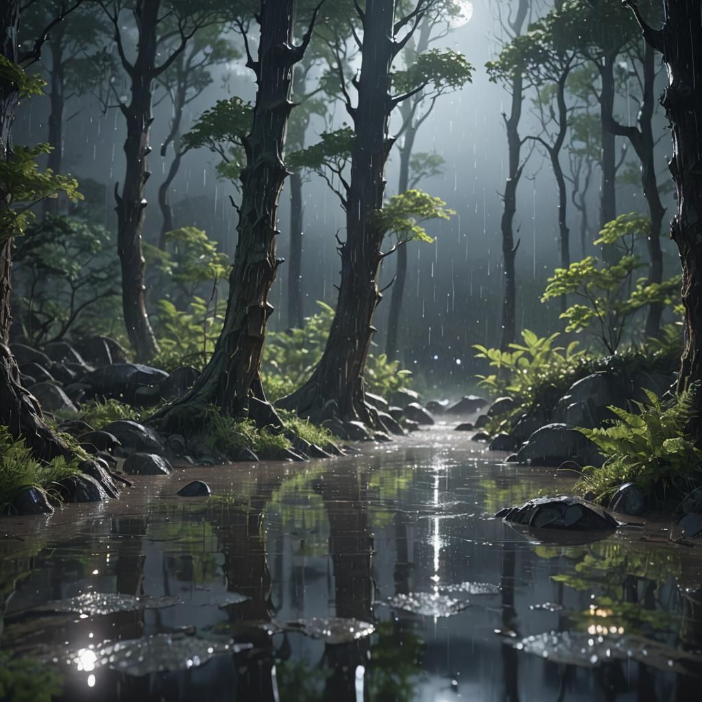 Forest Rain  by @Trebol