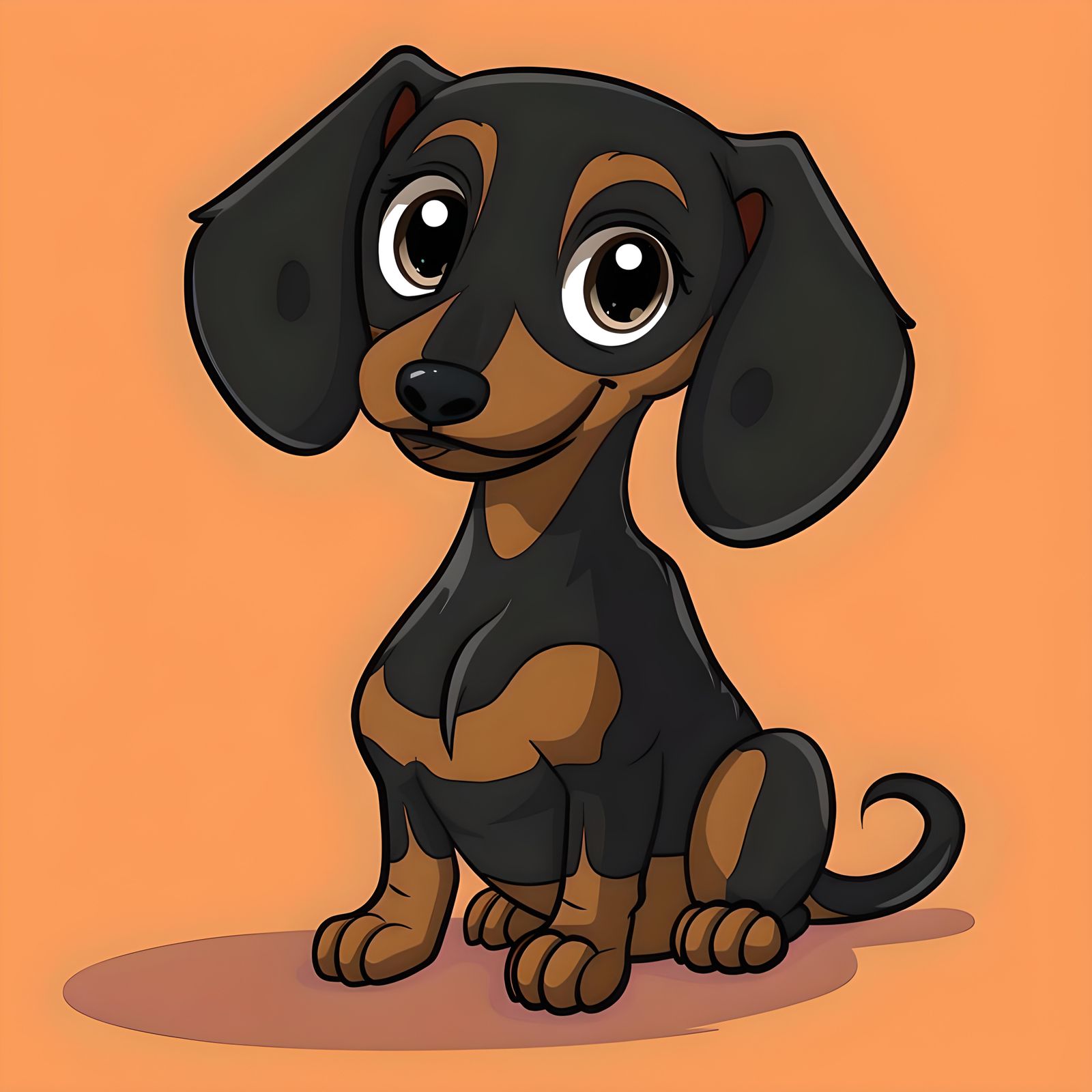 Dachshund Cartoon