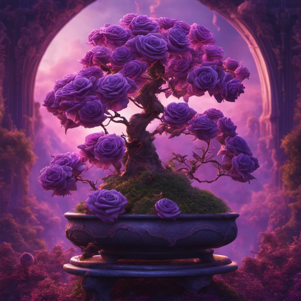 Bonsai Roses Germany Rare Purple Dragon