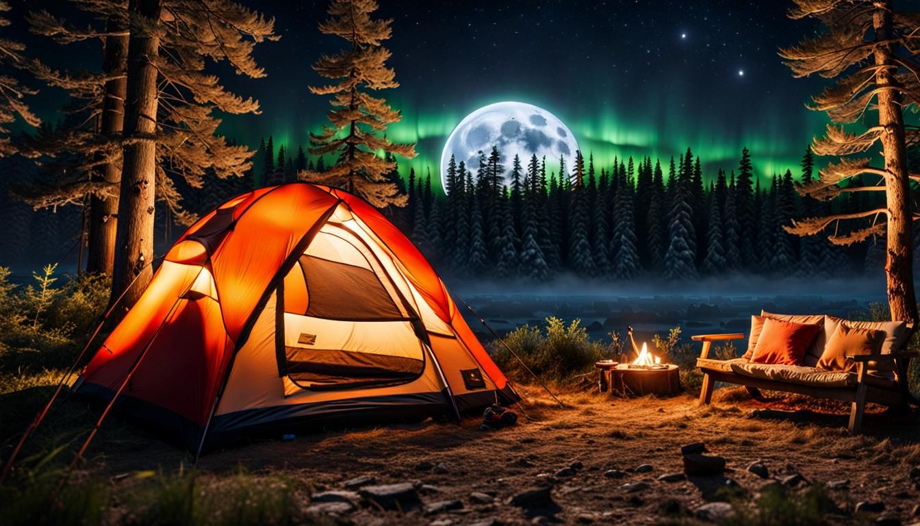 The Perfect Camping Spot  by @Leycer