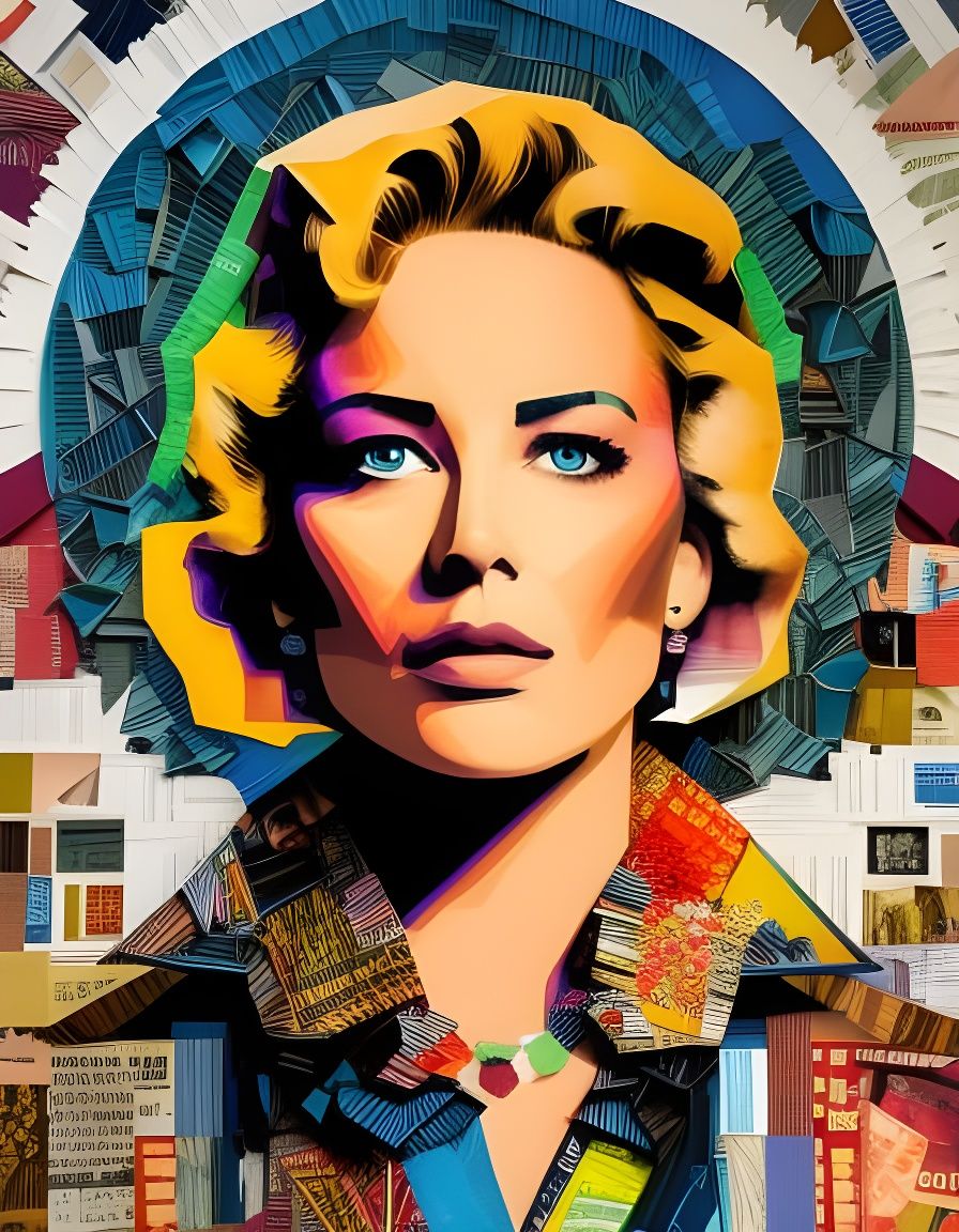 Paper Art Collage  by @AI-Lover