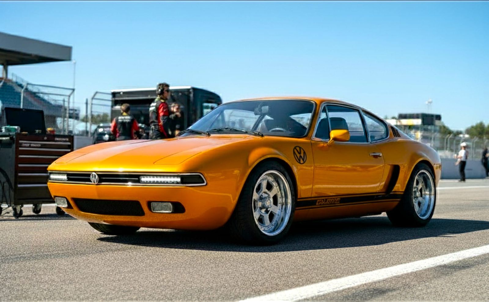 Retro Mod VW Vortex GT, (fictional, my design) front quarter