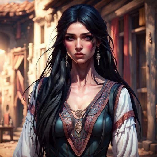 Gipsy woman - AI Generated Artwork - NightCafe Creator