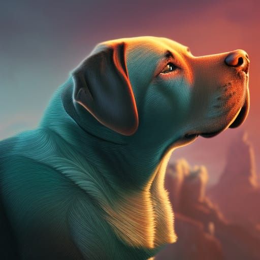 Labrador retriever dog
