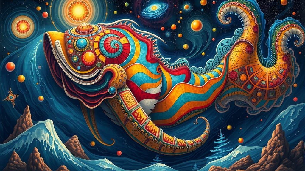 Abstract Cosmic Creature