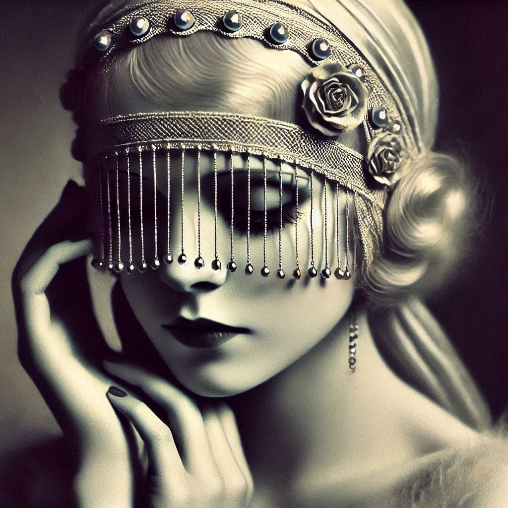 Selene Evelina Vespera – The Quiet Majesty of Silver Chains and Timeless Grace: A Portrait of Refined Mystery v2