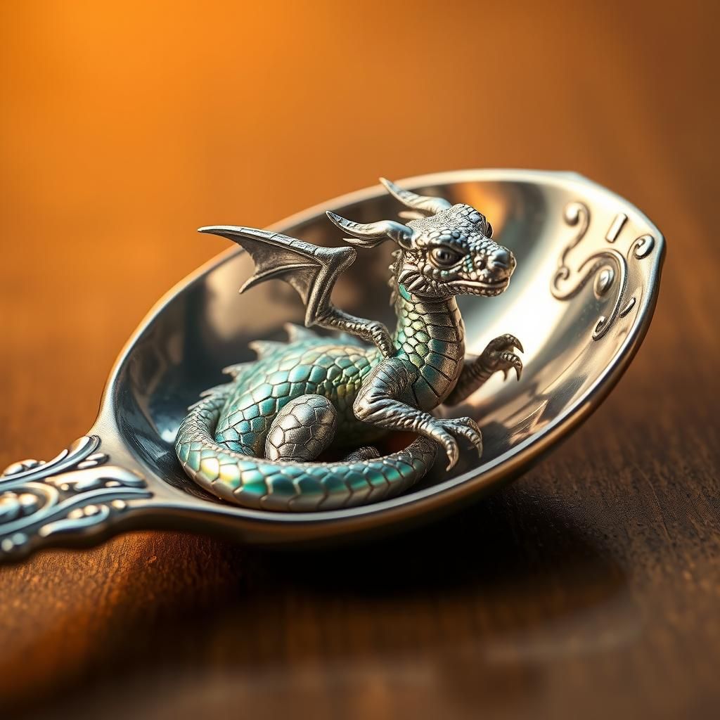 Teaspoon dragon AI Generated Artwork NightCafe Creator