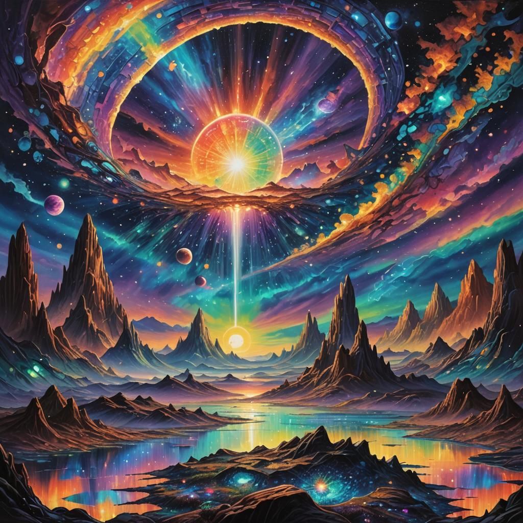 alien landscape , a barren world