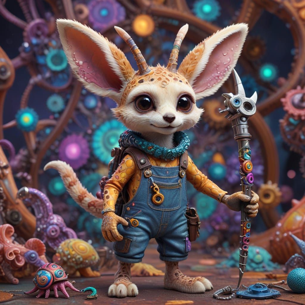 little brave mechanic  by @fineluart