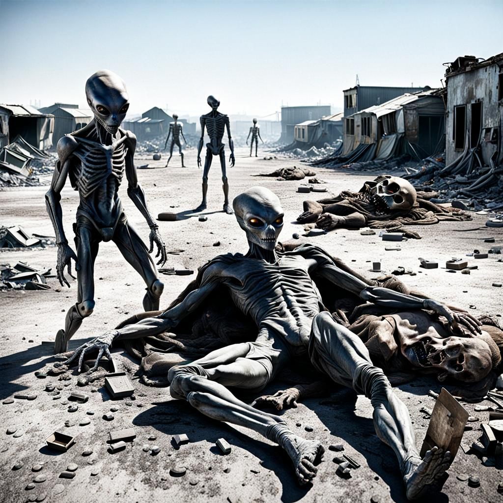 Taking over mankind. Our alien overlords. the day they ensla...