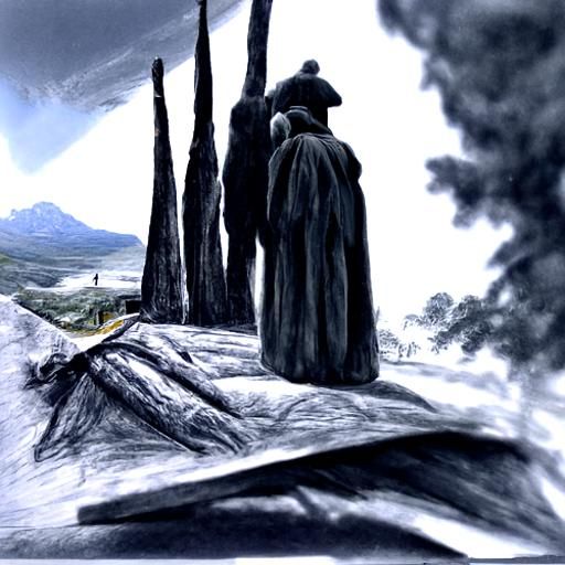 Cazafantasmas atrapando fantasmas Caspar David Friedrich hyp...