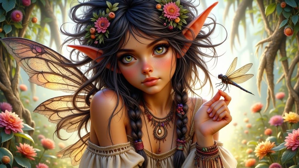 Native American Dragonfly Fairy