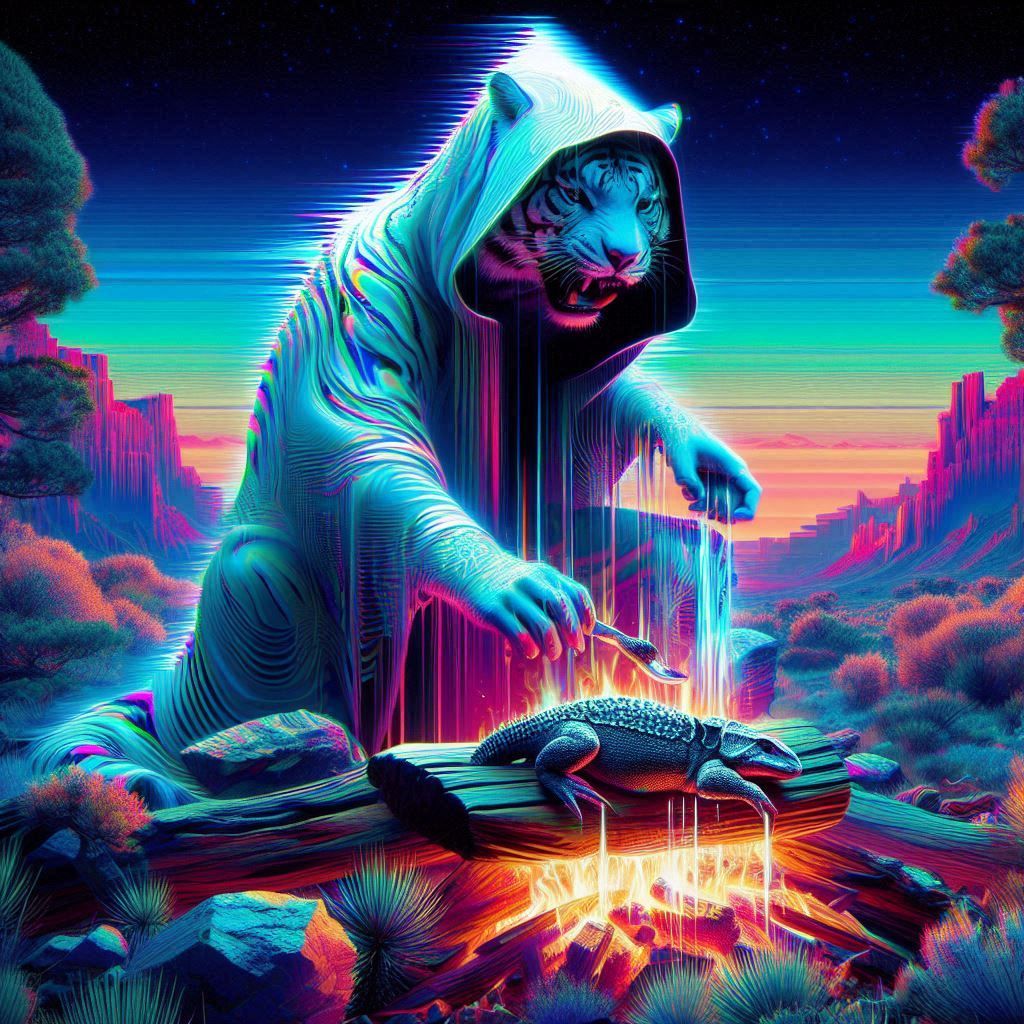 psychedelic chihuahua