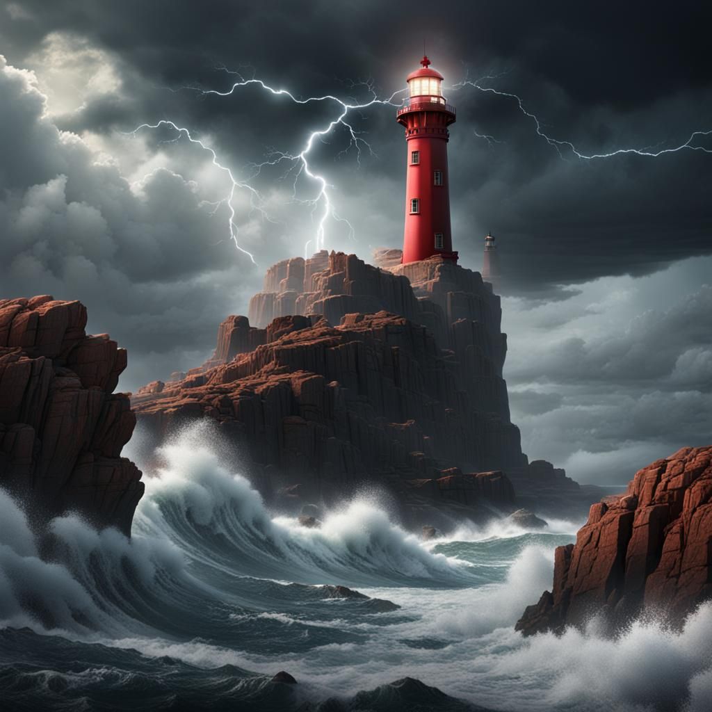 Lighthouse in the Storm