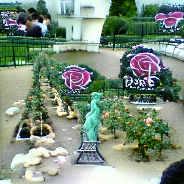 Paris rose garden