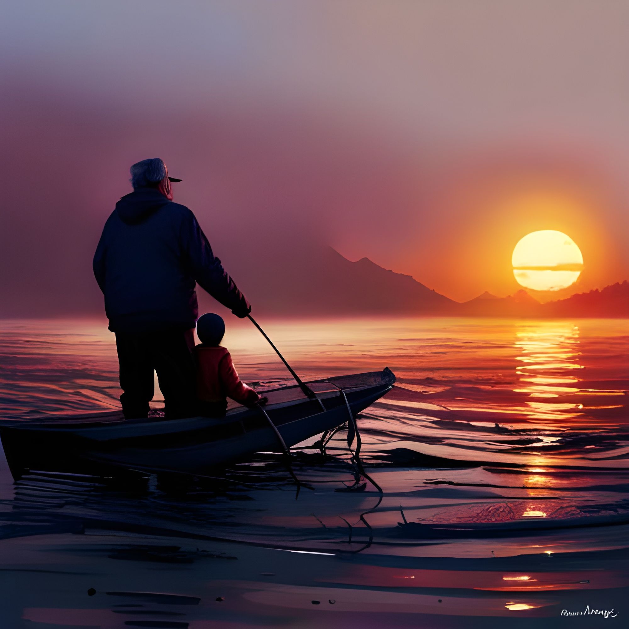 Fishing With Grandpa AI Generated Artwork NightCafe Creator   Z74tEyvFEIZQOuaRkej1  2  W45a1 4x 