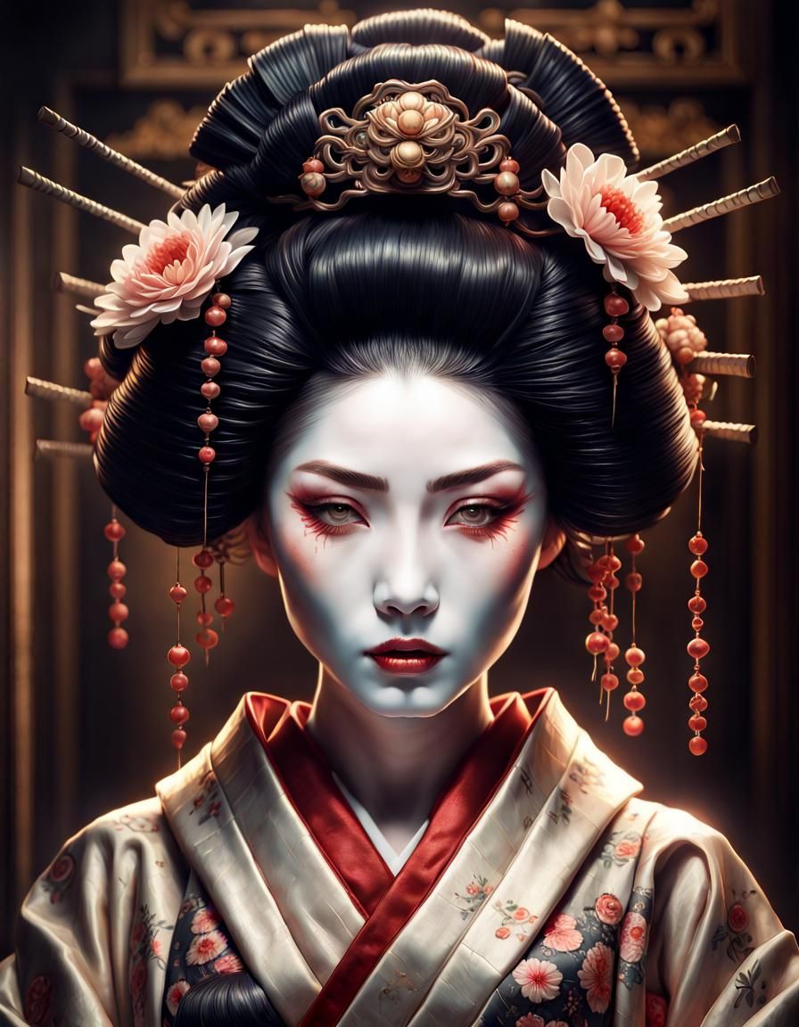 Geisha - AI Generated Artwork - NightCafe Creator