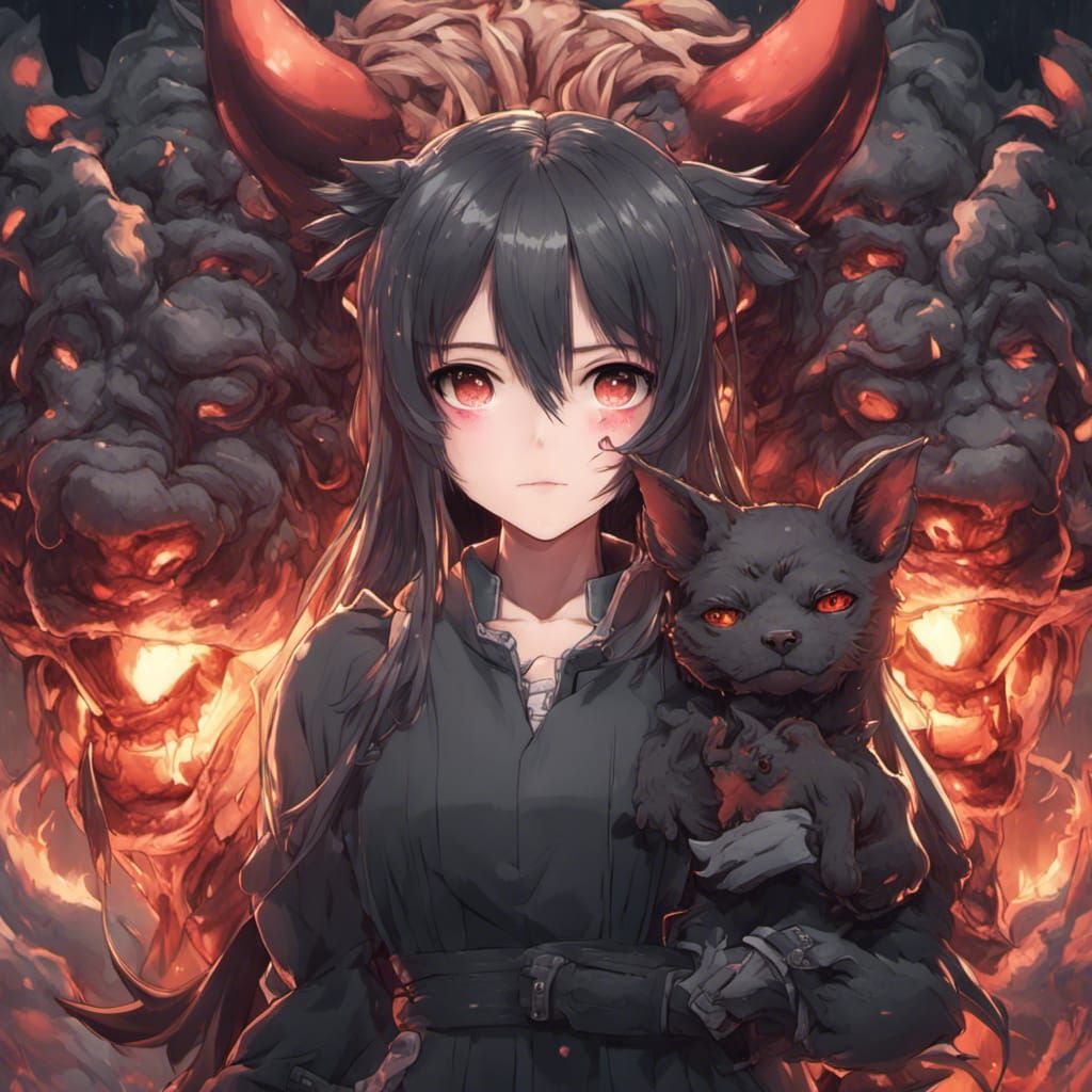 Today's anime dog of the day is: Cerberus from...
