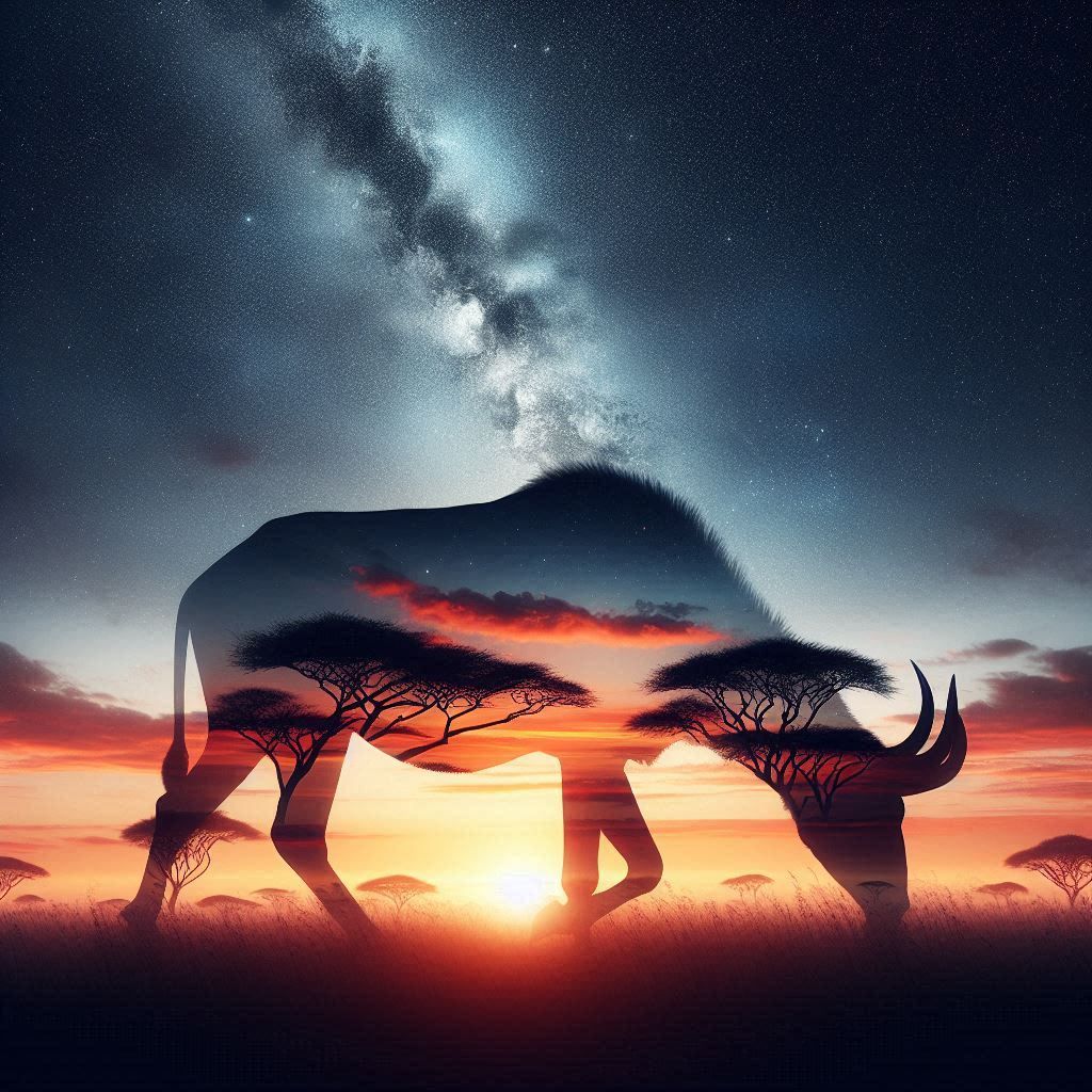 double exposure beautiful fantasy portrait landscape..