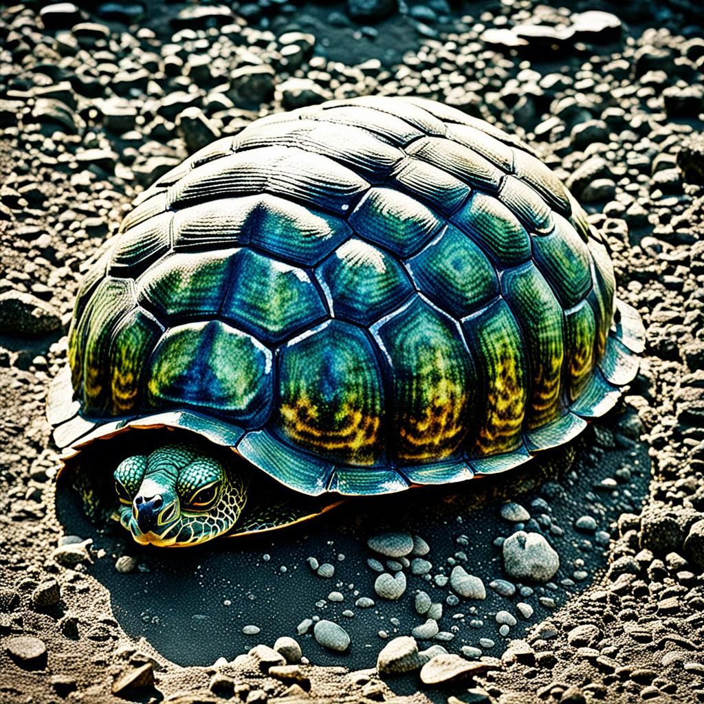 turtle shell protecting from war