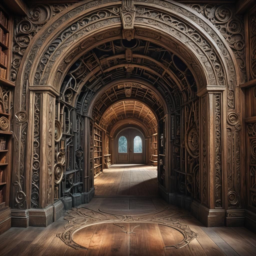 Magical Dimension Wormhole Portal in Room