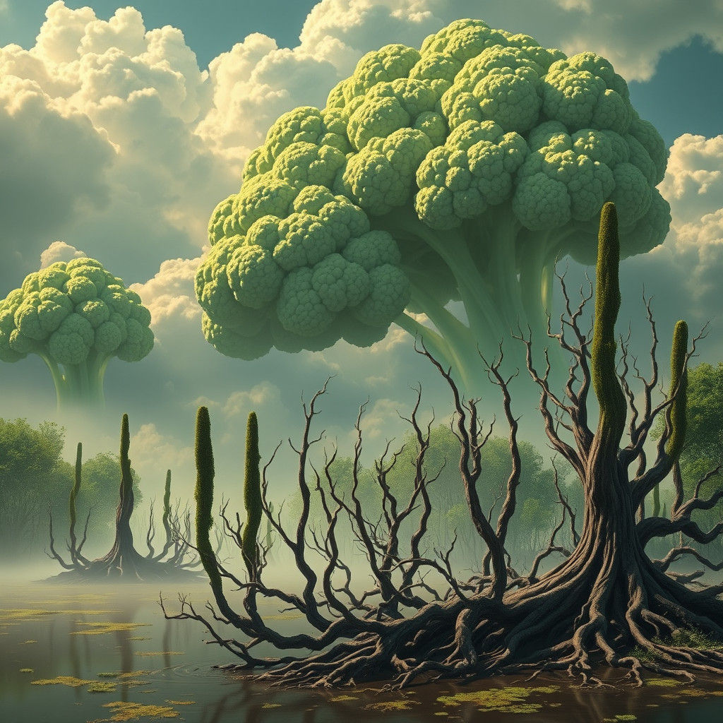 Broccoli's take over the world.  by @Terra