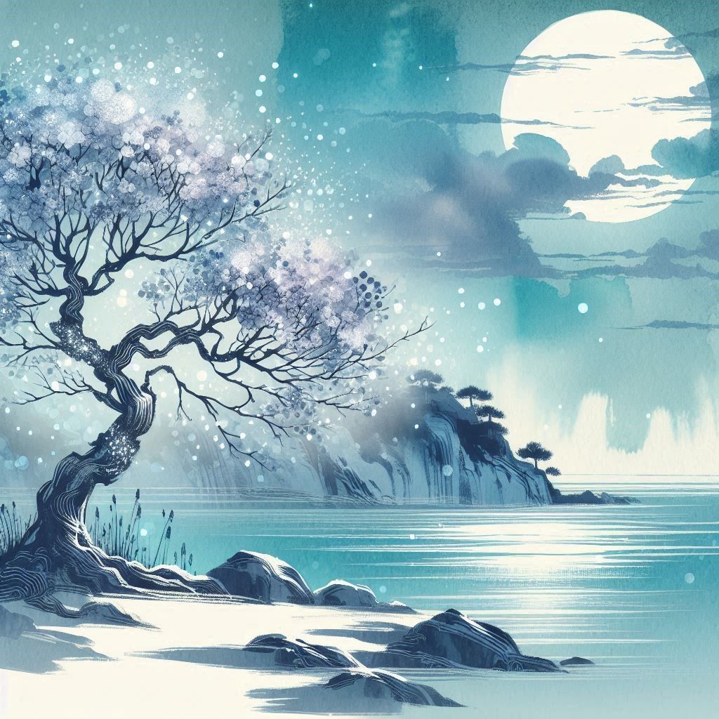 Crystal Tree by the Ocean